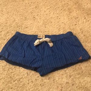Blue Hollister pajama shorts